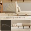 product-fancy-ac94648a-e68c-41e8-875b-ac6b1ef18ba2 3-in-1 Convertible Sofa Bed Sleeper Chair with Pull-Out Bed, 6-Level Adjustable Backrest & Cushioned Armrests - Space-Saving Modern Furniture for Small Apartments, Dorms, Guest Rooms - Beige Sofa Chair Converts to Bed, Sleeper Sofa Bed