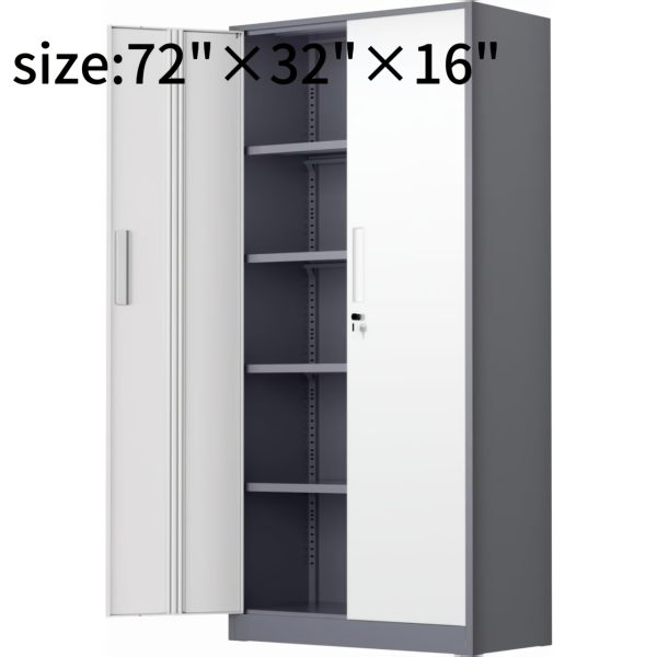 product-fancy-aca0d53a-8441-4b16-ab8f-5b0f40976ad6 Lockable Metal Filing Cabinet, Metal Filing Cabinet, Used For Storing Documents And Office Supplies, Equipped With A Door And Shelves, Is A Modern Style Filing Cabinet, Convenient To Use And With A Small Footprint.