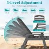 product-fancy-acbe0eaa-94eb-4c3b-a95c-b8d165707916 2pcs HDPE Wood Grain Outdoor Chaise Lounge Chairs, 78" All-Weather Patio Poolside Loungers with Wheels & Cup Holders, 5-Position Adjustable Recliners for Backyard & Summer Relaxation