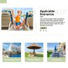 product-fancy-acdc4610-2914-4587-99b9-203a7567c95c 2pcs Aluminum Chaise Lounge Chairs with Wheels Outdoor Adjustable Recliner Five-Position and Full Flat All Weather for Patio, Beach, Yard, Pool