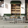 product-fancy-ace6c815-f491-4e6f-962e-3164082073fe 3pcs Plastic Arm Chair Bistro GRS Premium Ocean Plastic, Garden Chat Set Bistro