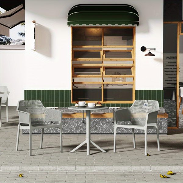 product-fancy-ace6c815-f491-4e6f-962e-3164082073fe 3pcs Plastic Arm Chair Bistro GRS Premium Ocean Plastic, Garden Chat Set Bistro