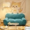 product-fancy-ad9434bc-2c84-4ff7-bdb2-aa270942b875 1pc Cute Creamy Style Double Lazy Bean Bag Sofa Cover Balcony Living Room Game Figure Room Decoration, Reading Corner Decoration Double Lazy Sofa Cover