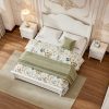 product-fancy-ad9a7857-9f98-4882-825a-f4bec322cc4b BELLEMAVE Queen Size Platform Bed Frame With Headboard, Wooden Slat Support, No Box Spring Needed, Easy Assembly, Sturdy Structure, Bedroom Furniture With Classic Vintage Design, White