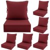 product-fancy-ade1c0bf-4420-4649-bb9c-c2ba127c367c Outdoor Cushion Set of 1pc/2pcs/4pcs/6pcs - Thick 35D High-Density Foam Cushions Measuring 24*24*6.5 Inches, Featuring Quick Rebound, High Durability, And Easy Cleaning, Suitable for Outdoor Furniture Like Sofas And Patio Chairs