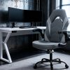 product-fancy-ae272a7b-49c7-4663-b791-ce905ebd6ee4 Ergonomic Gaming Chair | High Back, Flip-up Armrest, Wheeled, Height Adjustable 360°-Swivel, Sponge Filled, Solid Back Style, Synthetic Faux Leather, Lumbar Support, Manual Recliner, Wipe Clean - ANTONIA