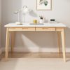 product-fancy-aef5668d-56d8-40bd-b469-24a74195aca6 Modern Office Desk Computer Desk Writing Wood Desk Study Work Desk, With 2 Drawer, Suitable For Study Or Office, Equipped With Two Drawers And Four Legs, Easy To Assemble, Minimalist Design