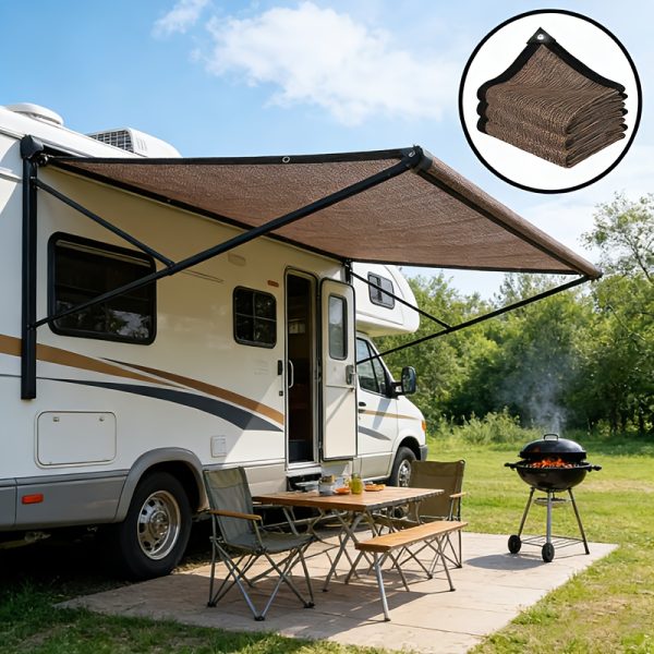 product-fancy-af48bd94-7b97-462d-98a7-67196fffbdcc Outdoor Shade Cloth, 90% Brown Shade Net, Suitable for Garden Patios, Plant Shade Sails, Greenhouses, Outdoor Gazebos, and Lawn Shade Cloth. Suitable for Courtyard Plants, Greenhouses, Chicken Coops, Porches, and Dog Houses