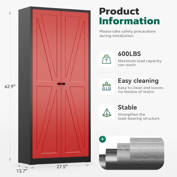 product-fancy-b01c6a94-6938-4ef1-b9e1-2c54144f6883 Lockable Metal Filing Cabinet, Metal Filing Cabinet, Used For Storing Documents And Office Supplies, Equipped With A Door And Shelves, Is A Modern Style Filing Cabinet, Convenient To Use And With A Small Footprint.