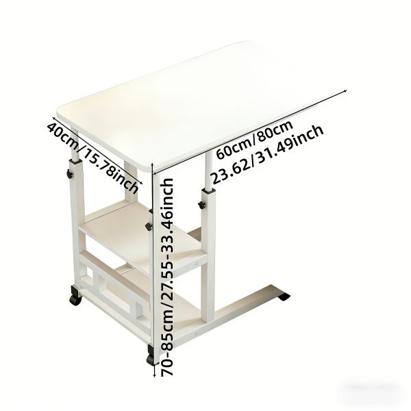 product-fancy-b0a07bb2-e41b-48d0-9dc0-05d8a569166b Mobile Nightstand with Wheels, Height Adjustable Bedside Table with Storage Shelf, Rolling Side End Table for Bedroom, Dorm, Living Room, Easy Assembly& Space-Saving Caster Table for Small Spaces.