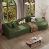 product-fancy-b12038a2-b6da-4184-985e-52ede212ec37 116" Curved Sofa with Throw Pillows, 4-Seater Luxury Chenille Fabric with Fully Assembled Long Lounge Sofa, Living Room Curved Sectional Sofa Chaise Lounge