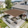 product-fancy-b19a7b9f-21cc-4204-8f9d-fa60847af045 Outdoor Shade Net - Brown, Uv-Resistant, Durable Canopy, Suitable for Travel, Picnics, And Pools - Available In Various Sizes.