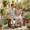 product-fancy-b2497992-4262-447f-aad8-e125627d8189 Carbonized Wood Garden Bench for 0.8 People, Measuring 35.4 Inches