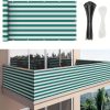 product-fancy-b2e4d7a7-374d-4da3-a3fb-1fe26ea9d3b6 3*16ft, Balcony Privacy Screen Fence Cover Net, Fencing Mesh Shade Net, Windproof Sun Shade, Outdoor Protection Fencing Net, Balcony Mesh Net for Patio, Fence, Backyard, Porch(Black Brown Green Gray Sand White Blue)