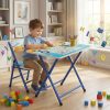 product-fancy-b345b248-ad2a-49fc-9723-803e25c850d1 Small Classroom Desk And Chair Set Suitable for Students 3-18 Years Old Youngsters's Study Table Primary School Students Writing Homework Book Table Foldable Home School Desk And Chair Set