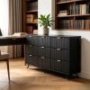 product-fancy-b3d1db15-23ea-4fc3-a171-3ae59c5a477c 9 Drawer Modern Fluted File Cabinet, Wide Drawers with Metal Handles, Multi-Functional Storage Cabinet for Home Office