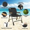 product-fancy-b3e2ce4f-d43e-4d63-aa66-2e26f3cdfd80 1pc Outdoor Foldable Portable Camping Chair with Armrests, Patio Folding Armchair, Beach Vacation Travel Beach Chair, Supports 300 Lbs, Suitable for Camping, Beach, Fishing, Hiking, Patio Use
