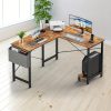 product-fancy-b3f0bb93-2a3d-4eb2-91cd-84ec6f3959c6 Efficient, Stable and Space Saving - 2 Pack Reversible L-Shaped Computer Desk - Corner Gaming Table and PC Laptop Workstation with Handy Storage Bag