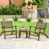 product-fancy-b41b606a-8d4b-4ea0-8754-f30fe5edddb8 3pcs Outdoor Patio Rattan Furniture Set Solid Wood Frame Chair Coffee Table