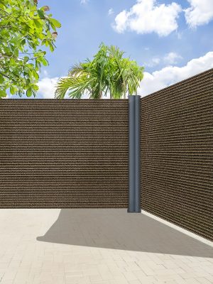 Retractable Side Awning - Folding Privacy Screen | Waterproof & UV-Resistant Outdoor Shade Divider for Patio, Garden, Balcony & Commercial Use Easy Install with PU Coating