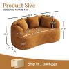 Moedrn Oversized Boneless Curved Sofa 68.5" / 106.5"/ 130.7" Sectional Sofa Couch Comfy Luxury Plush Chenille Floor Sofa Memory Foam Couches For Living Room, Apartment, Office, Guestroom