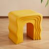 product-fancy-b5d40d4d-8c80-49b3-9283-dcb2a99a4073 Cream-style Creative Sofa Side Table, Home Living Room Shoe Bench, Minimalist Modern Wavy Coffee Table, Bedside Table