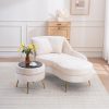product-fancy-b5db7e7d-2d58-4017-9508-24033207393f 58'' Indoor Chenille Chair with Left Armrest And Lumbar Pillow Upholstered Furniture Lounge Chair, Lounge Sofa for Living Room Bedroom Office with Footstool.