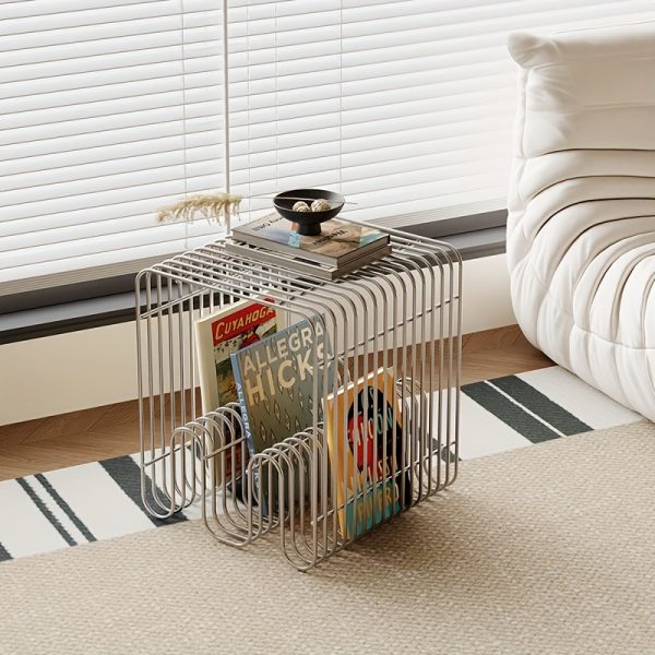 product-fancy-b5eafe73-b573-494e-b3bb-d42947f429d6 Sofa Side Table Small Apartment Coffee Table Easy Modern Light Luxury Coffee Table Side Table Corner Table Newspaper Rack Shelf