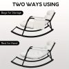 product-fancy-b61f5c27-d5c5-486b-8c01-89d3f60e0145 Outdoor & Indoor Oversized Rocking Chairs, Modern Metal Lounge Rocking Chair with Thick Cushions, High Back Rocker Chair for Living Room, Patio, Porch, Garden, Backyard