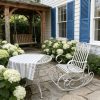 [Iron Rocking Chair] Outdoor Garden Single Wrought Iron Rocking Chair - Durable Iron Frame, Patio Rocking Chair, Comfortable Reading Chair, Cross-back Design, Suitable For Gardens, Lawns, Or Outdoor Use, Garden Seating, Outdoor Furniture