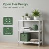 product-fancy-b6456ab8-b213-43ce-889f-93cf1cf8d119 Ladder Shelf, 3-Tier Shelf Stand, Display with Wide Storage Display Stand, Multifunction Standing Organizer Shelf for Home Office And Kitchen