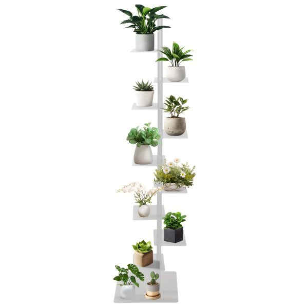 product-fancy-b7543481-26c0-4028-b36c-2ad4daba3993 Spine Bookshelf | 9-layer Stylish Metal Bookshelf | Vertical Standing Book Tower | Study Bookshelf | Decorative Storage Rack for Decoration, Books, Storage, Bookcase, Small Plants