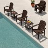 product-fancy-b85b528b-02d8-4272-b206-663764633999 Adirondack Chair, Space-Saving Stackable Design, HDPE Material Wood Grain Finish, Ergonomic Slight Tilt, Perfect for Patio Backyard Deck & Fire Pit, Dining Chair Size