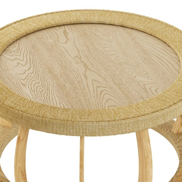 product-fancy-b8d2f665-9066-4960-9942-46fdf5354059 35.43” Vintage Boho Round Coffee Table Suitable for Living Room, Solid Wood & Engineered Wood with Curved Legs, Space-Saving Low-Profile Center Table, Natural, Assembly for Bedroom, Apartment, Rustic Decor