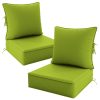 product-fancy-b8d43c10-423b-4140-958e-948efd1144b7 Outdoor Cushion Set of 1pc/2pcs/4pcs/6pcs - Thick 35D High-Density Foam Cushions Measuring 24*24*6.5 Inches, Featuring Quick Rebound, High Durability, And Easy Cleaning, Suitable for Outdoor Furniture Like Sofas And Patio Chairs