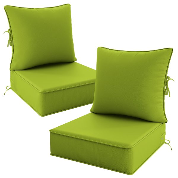 product-fancy-b8d43c10-423b-4140-958e-948efd1144b7 Outdoor Cushion Set of 1pc/2pcs/4pcs/6pcs - Thick 35D High-Density Foam Cushions Measuring 24*24*6.5 Inches, Featuring Quick Rebound, High Durability, And Easy Cleaning, Suitable for Outdoor Furniture Like Sofas And Patio Chairs