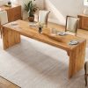 product-fancy-b9056bda-c4ff-495d-92ec-0ebdc7538fa6 Modern 78-Inch Wooden Dining Table - Natural Wood Finish, Minimalist Design - Large Rectangular Kitchen or Dining Room Table for 6-8 - Sturdy Base with Space-Saving Legs - Perfect for Home Entertaining and Everyday Use - Kitchen Table