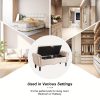 product-fancy-b9f075bb-f283-4738-84d4-0b6f1933ca80 Mid-Century Modern Large Capacity Wooden Storage Box, Bedroom End of Bed Chair with Roll-Up Arms - Spacious Storage Space, Flip-Top Design, Perfect for Bedroom, Living Room, Hallway - Durable, Sturdy, Easy to Assemble
