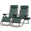 product-fancy-bac6d2ec-d90e-45de-85c5-67c72933cae4 Set Of 2 Adjustable Relaxing Chairs, Zero Gravity Recliners With Cup Holder, For Patio, Lawn, Garden, And Beach