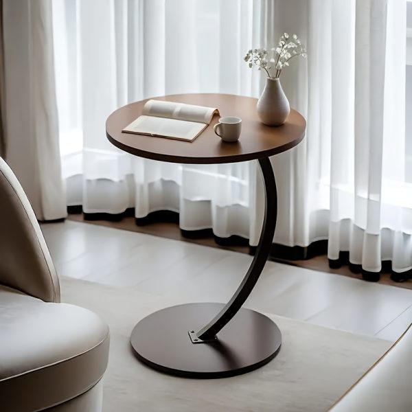 product-fancy-bb077b58-5296-4e6e-a655-f1089c6cba7f Round Side Table, Also A Mini Side Table, Serves As A Decoration For Modern Living Rooms. It Requires No Power Supply, Is Lightweight, And Features A Vintage Style. It'S Space - Saving And Suitable For Living Rooms, Kitchens, And Bedrooms.