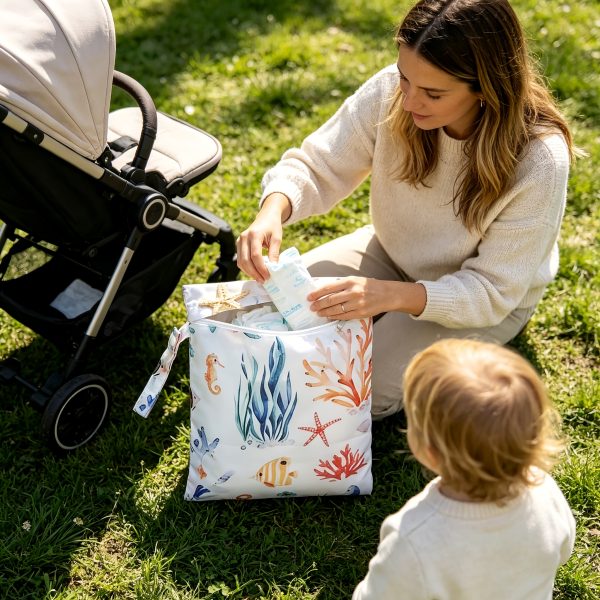 product-fancy-bb1d21af-79b8-45c9-9b63-2c9ee3459bb1 Reusable Wet Bag for Diaper Storage, 9.84in*12.2in, Perfect for Storing Swimwear, Travel Essentials, Beach Items, Pool Supplies, Dirty Workout Gear, and Cosmetics. Ideal for Beach Weddings and as Themed Gifts, Suitable as Holiday Presents