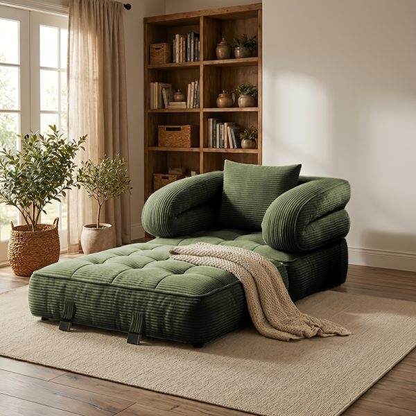 product-fancy-bb92bdb5-19eb-41f4-a0bc-0a4286c1480c Modern Minimalist Folding Sofa Bed, Convertible Sleeper Chair for Adults, Folding Sofa Bed Couch with Pillow, Sleeper Chairs Single Size Floor Mattress