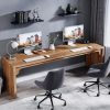 product-fancy-bbeaf1ed-4b1e-4d47-ba76-6addfb098cdb Wooden Extra Long Desk Double Desk Workstation, 78.7 Inches Long Computer Desk, 2 Person Desk for Home Office, Large Writing Desk for 2 People, Ladder Racks, Storage And Organization