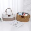 [Portable Diaper Caddy] Large Diaper Caddy Organizer, Portable Basket with Handles, Diaper Storage Organizer for Changing Table