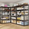 [Heavy Duty Shelving] 72''H Kitchen Standing Rack/Standing Baker'S Rack 2000LBS Garage Shelving 72"H X35.5"W X15.8"D Storage Shelves Heavy Duty Shelving 5 Tier Metal Shelves For Garage Shelves, Adjustable Shelving Unit For Kitchen Basement Pantry Utility Rack Shelf
