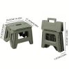 product-fancy-bcb966bd-b7e9-4728-8a60-1e023c05dd34 Heavy-Duty Thickened Portable Folding Stool with Handle - 1 Pack Square Plastic Collapsible Stool for Indoor, Gatherings, Picnic, Fishing | Durable PP, Adult-Supporting up to 330lbs, No Electricity or Batteries Needed