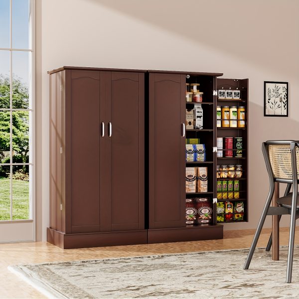 product-fancy-bd8e24b1-fdfa-42df-bffd-9729df3d2f21 47" Freestanding Storage Cabinet with Adjustable Shelves, Multi-Sport Ball Storage with Large Drawer, Versatile Modern Cabinet for Dining Room, Bathroom, Living Room, Laundry, Sports Equipment Organizer, Basketball, Golf Balls Storage Box