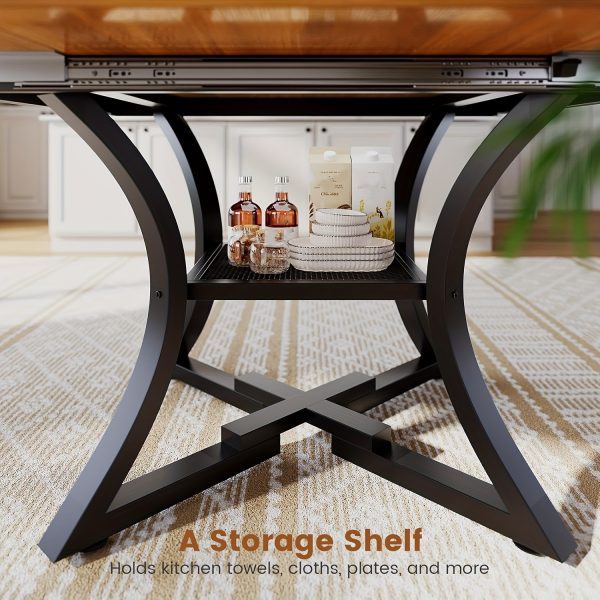 product-fancy-be396998-a8c8-485b-bd9b-735001f6e4ff 5pcs Kitchen Table Set with Round Extendable Dining Table for 4-6 Individuals, Ideal for Compact Dining Areas