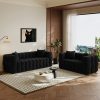 Modern Oversized 59.2" 2-Seater/80.3" 3-Seater Boucle Sofa Couch with 2 Pillows, Comfy Upholstered Sherpa Sofa, Tufted Cozy Deep Seat Cloud Couch for Living Room Apartment Office