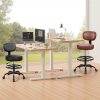 product-fancy-be66f2d1-8835-4449-bcb6-878e3a3613e8 KERDOM Adjustable Height Drafting Chair with Removable Backrest & Quiet-Rolling Wheels - 300 lbs Capacity PU Leather Swivel Stool, Ergonomic Metal Frame for Office, Studio, Clinic, Kitchen, Salon (Black), Ergonomic Chair, Studio Seating, Professional Seating, Premium Materials, Heightadjustable Stool, Office Professionals, Standing Desk Stool, Sleek Design, Durable Construction, Rolling Stool, Kitchen Stool